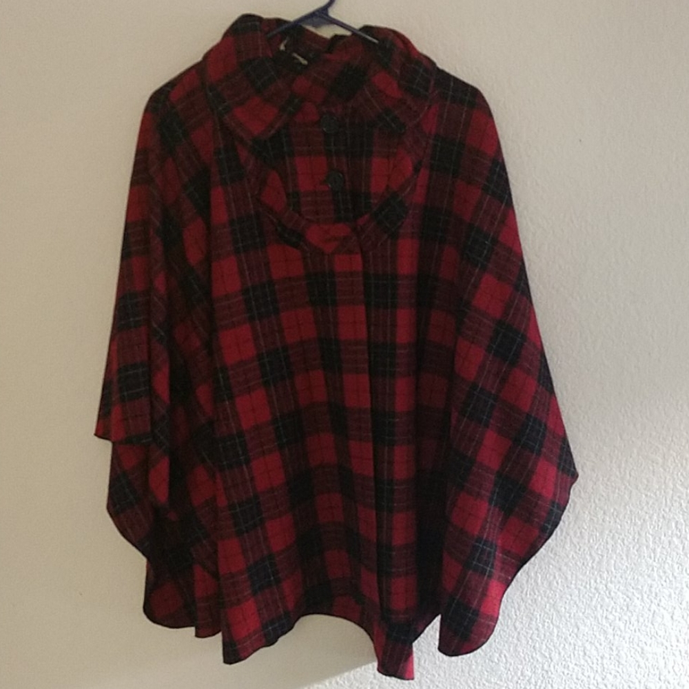 Vintage Plaid Cape Bought at Melrose Trading Post